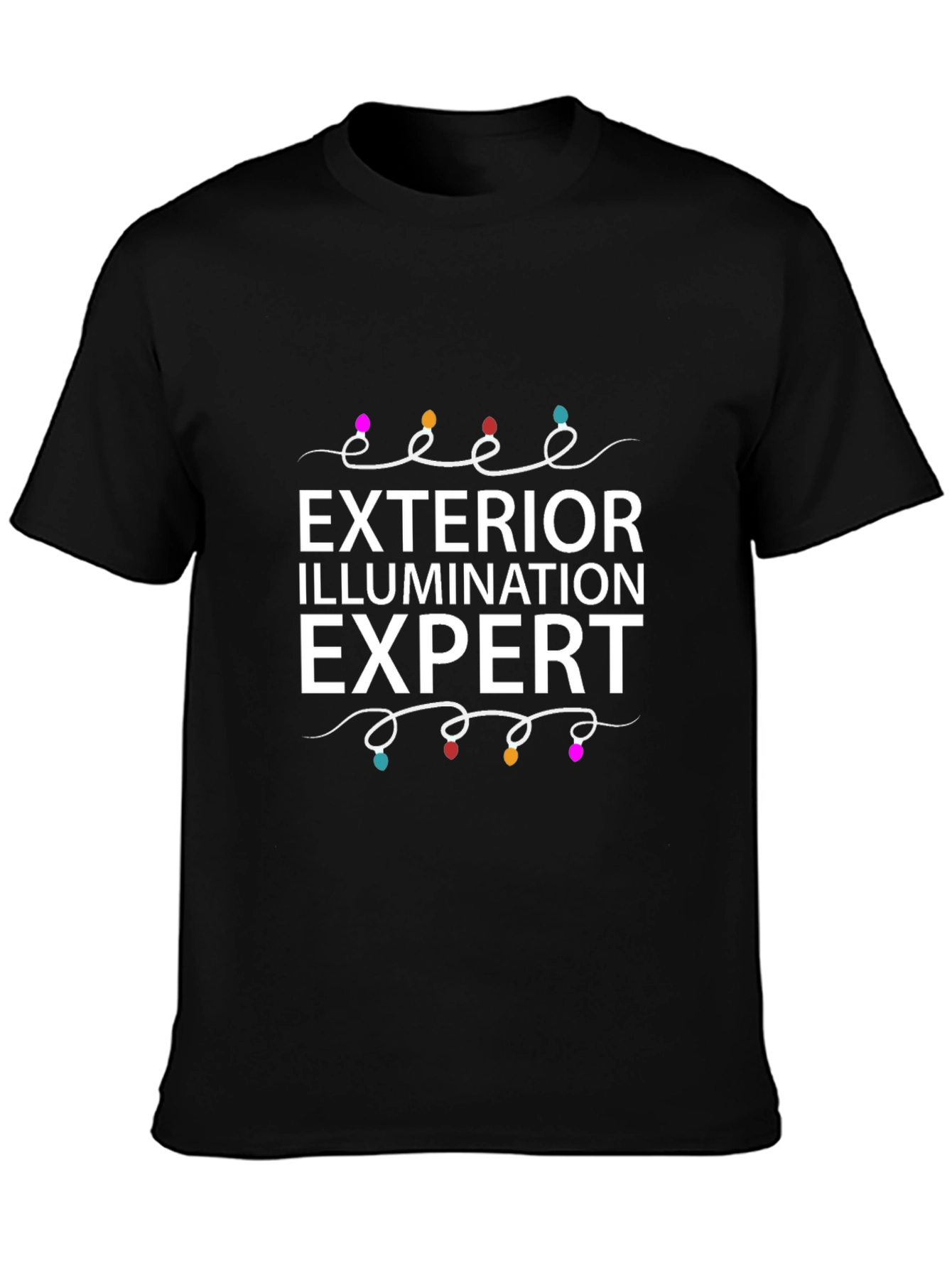Camiseta Negra Exterior Iluminación Experto