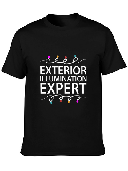 Camiseta Negra Exterior Iluminación Experto