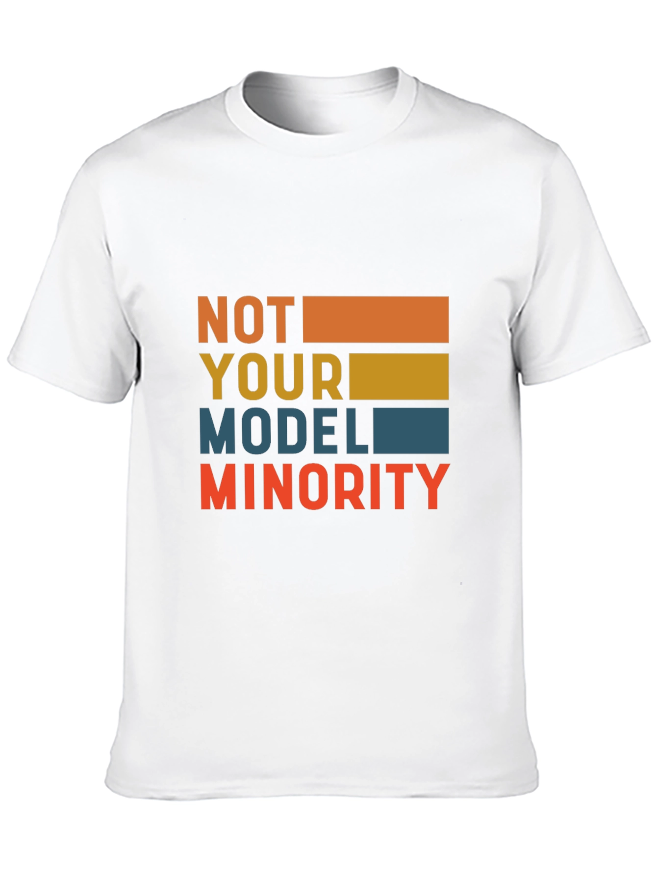 Camiseta Negra: No Soy Tu Minoría Modelo