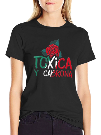 Camiseta Negra Tóxica y Cabrona