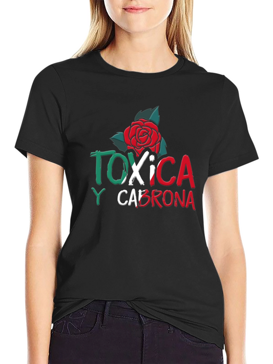 Camiseta Negra Tóxica y Cabrona