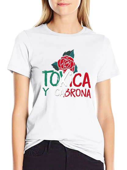 Camiseta Negra Tóxica y Cabrona