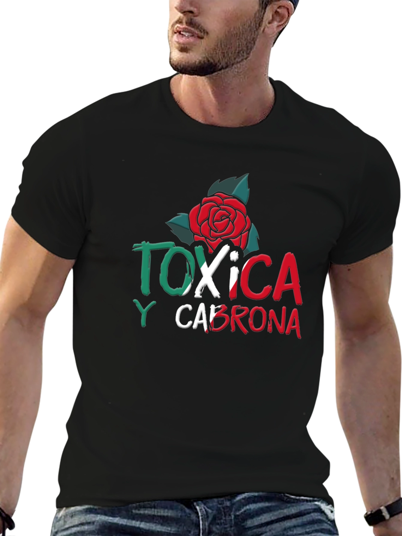 Camiseta Negra Tóxica y Cabrona