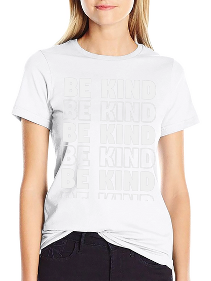 Camiseta Negra Be Kind - Mensaje Positivo