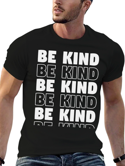 Camiseta Negra Be Kind - Mensaje Positivo