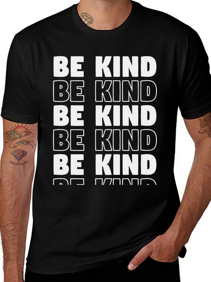 Camiseta Negra Be Kind - Mensaje Positivo