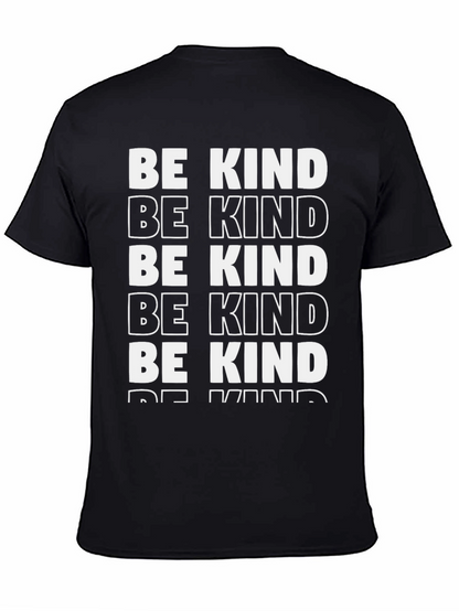 Camiseta Negra Be Kind - Mensaje Positivo