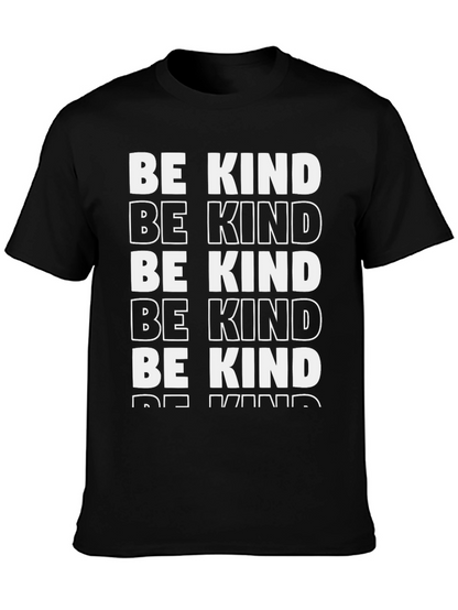 Camiseta Negra Be Kind - Mensaje Positivo