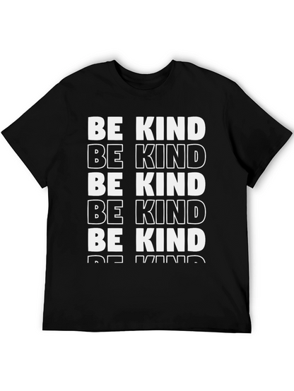 Camiseta Negra Be Kind - Mensaje Positivo