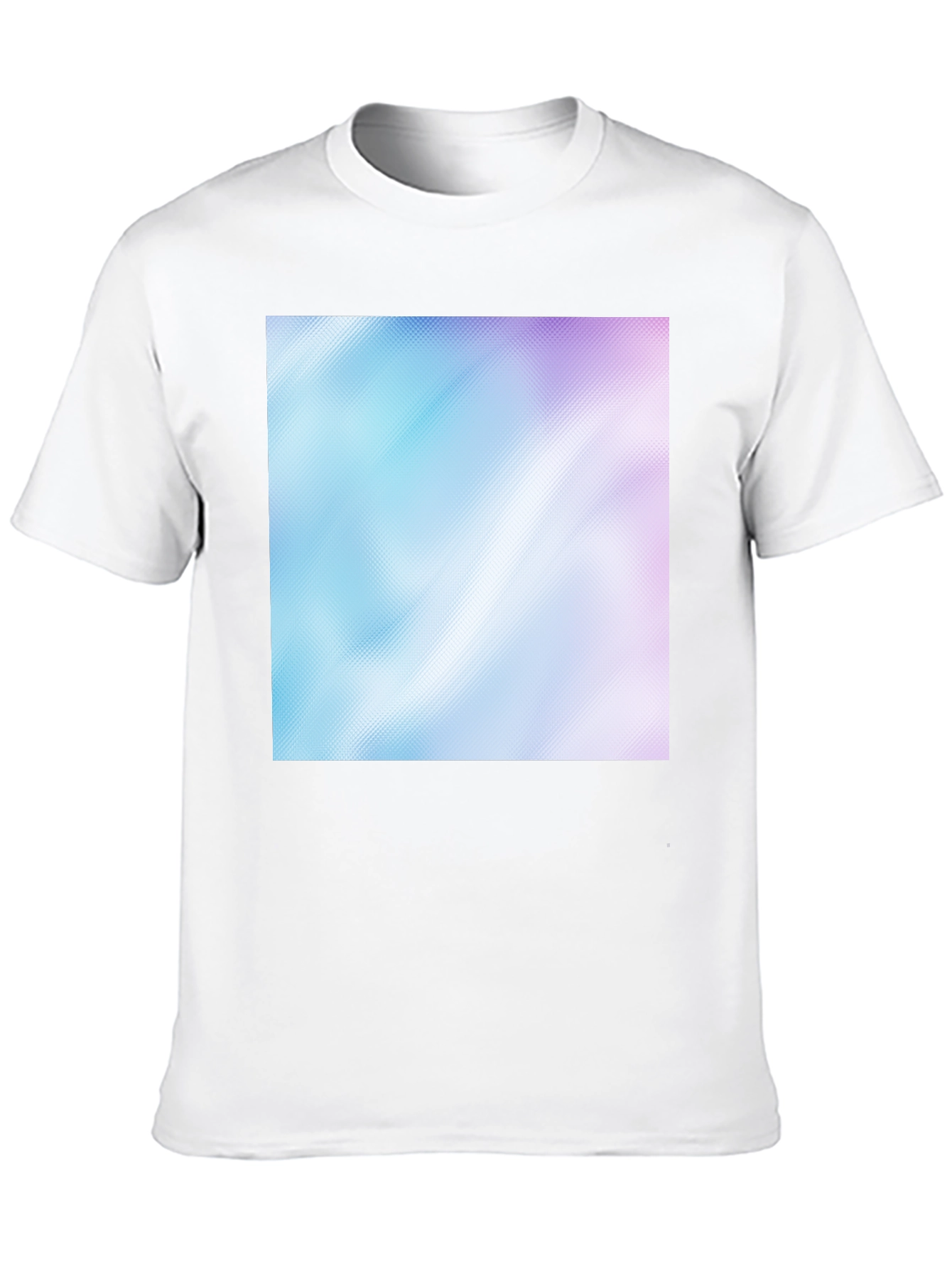 Camiseta Negra con Diseño Abstracto Azul y Rosa