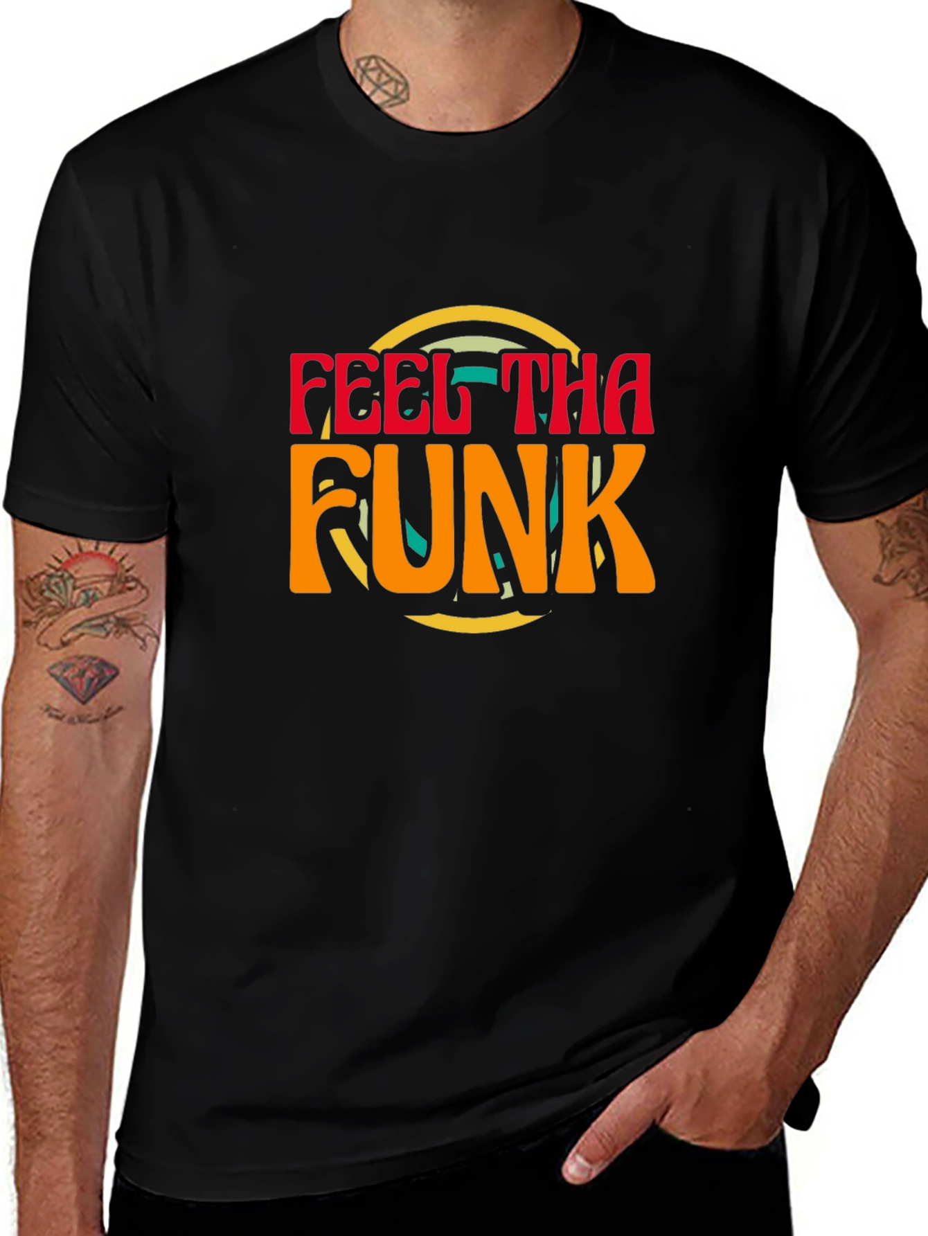 Camiseta Negra Retro Feel Tha Funk