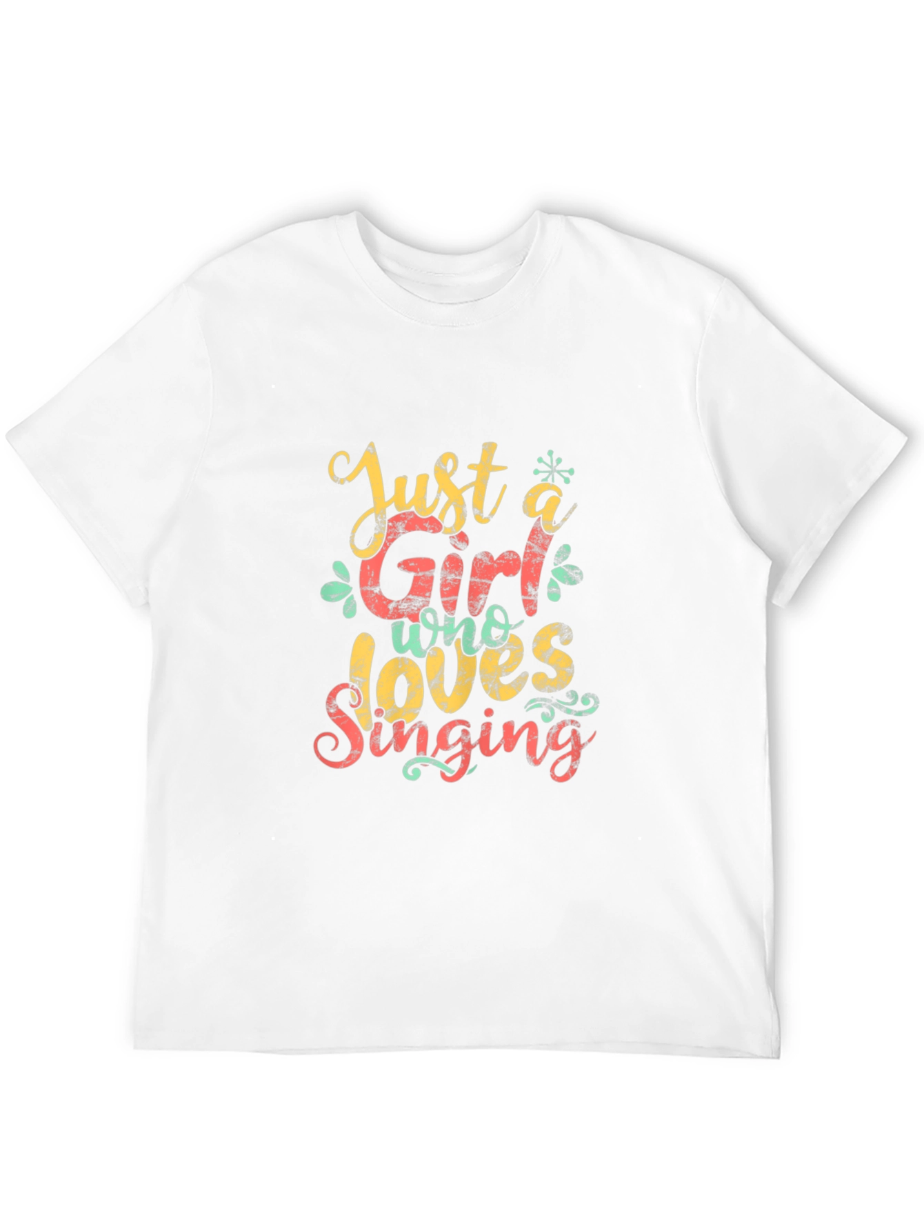 Camiseta Negra: Just a Girl Who Loves Singing