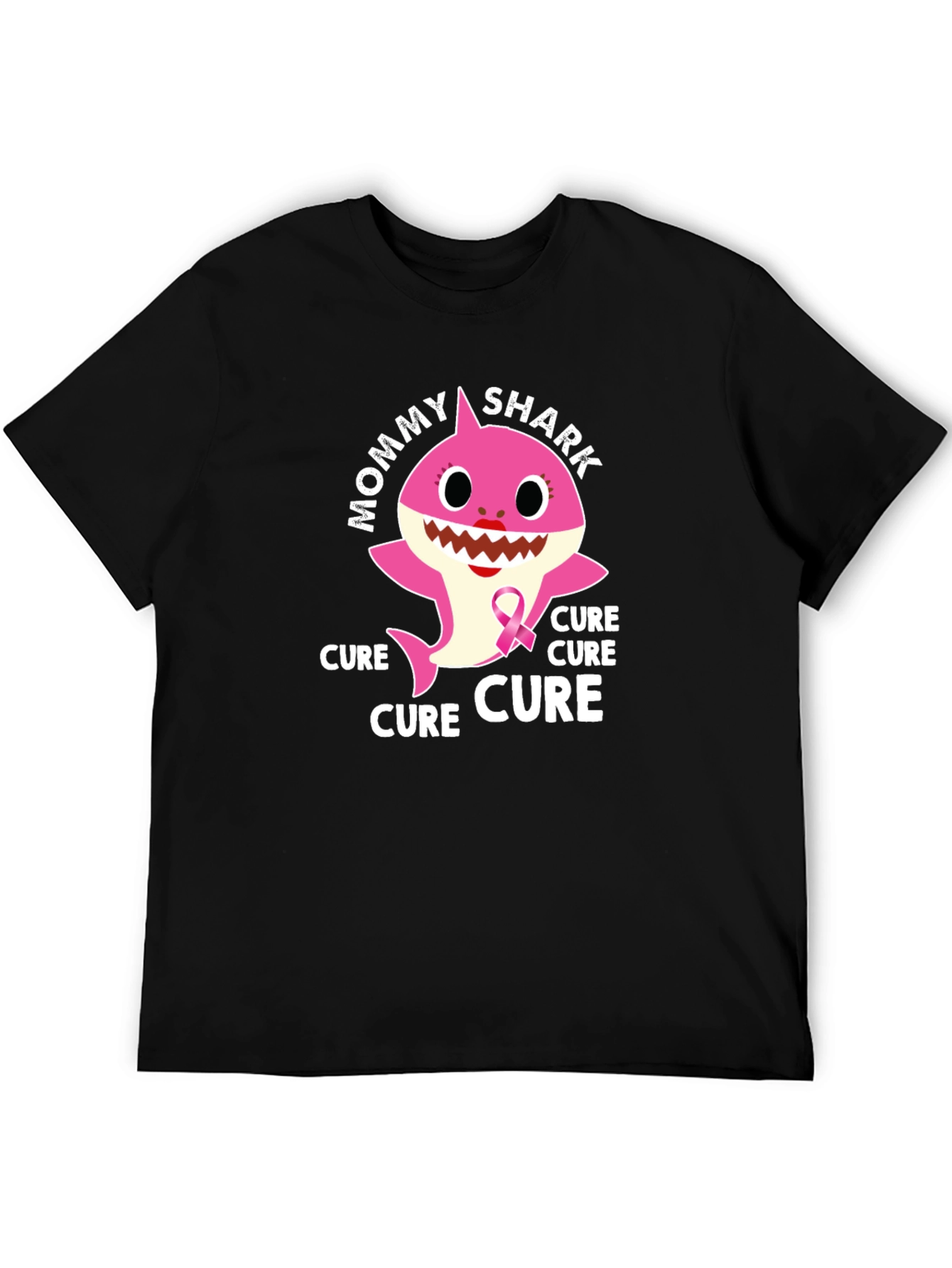 Camiseta Negra Mommy Shark Cure