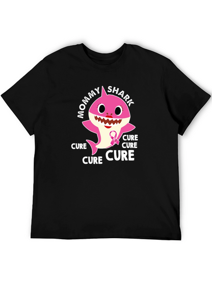 Camiseta Negra Mommy Shark Cure