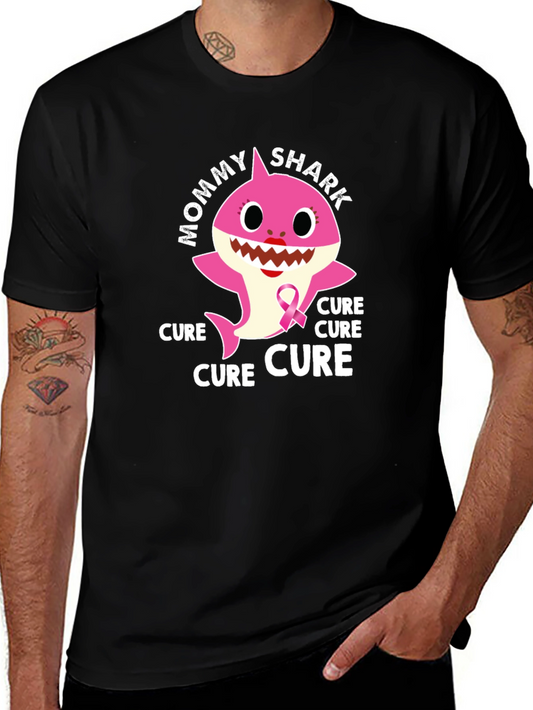 Camiseta Negra Mommy Shark Cure