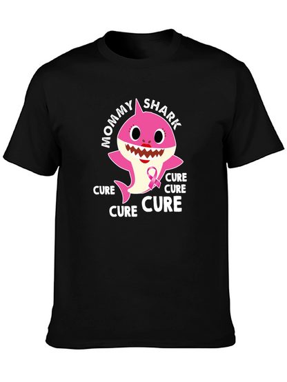 Camiseta Negra Mommy Shark Cure