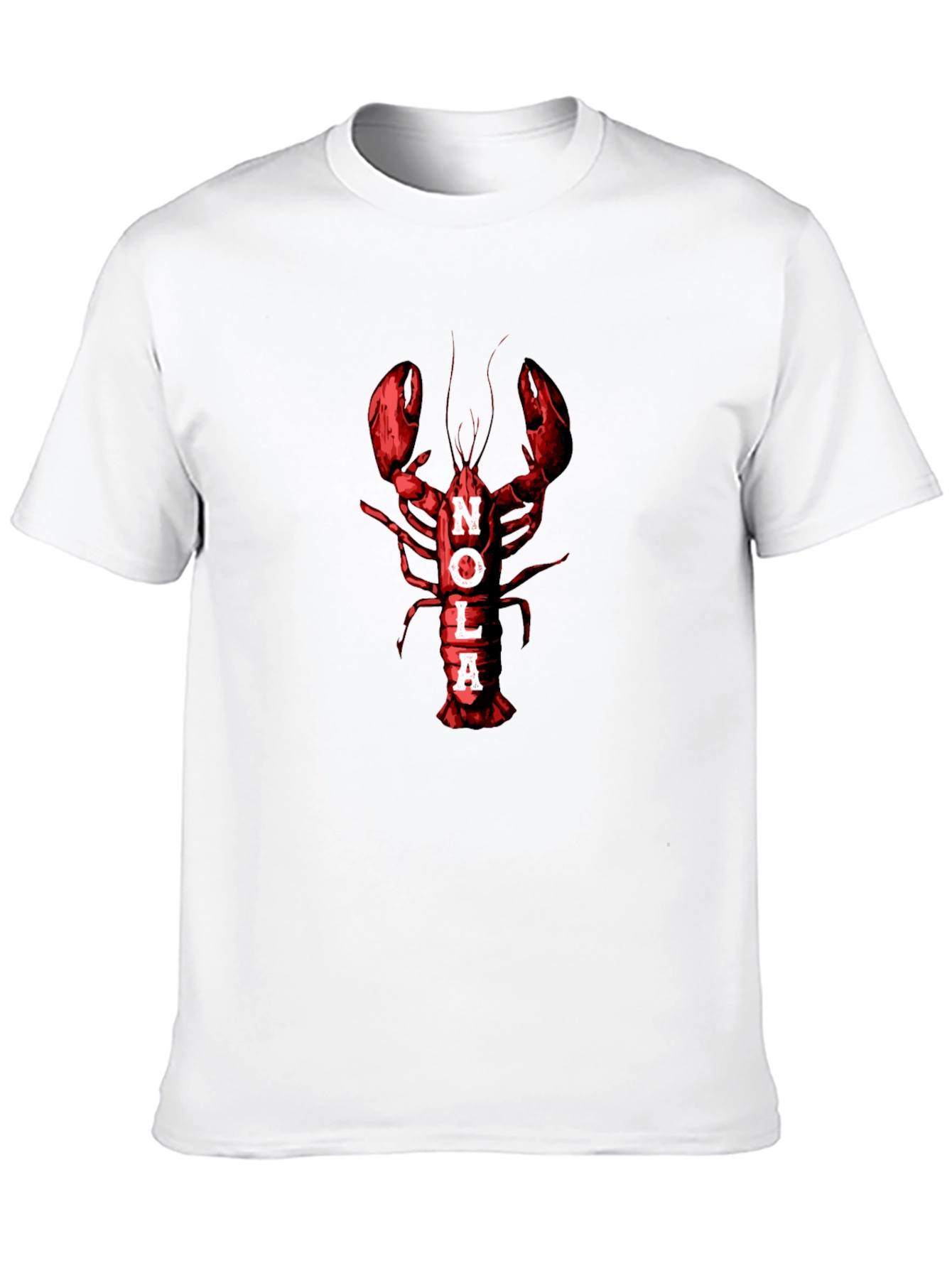 Camiseta Negra NOLA Langosta Roja