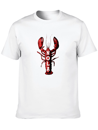 Camiseta Negra NOLA Langosta Roja