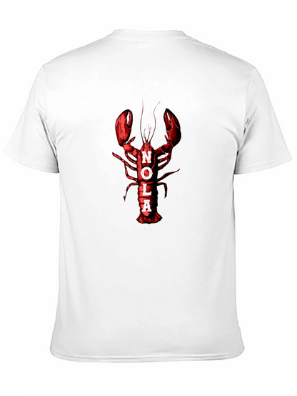Camiseta Negra NOLA Langosta Roja