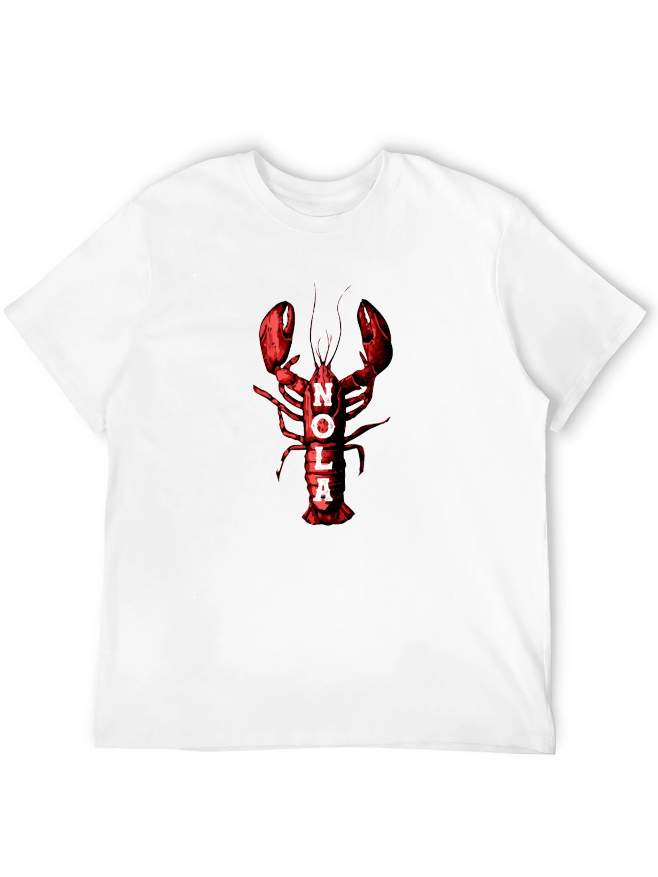 Camiseta Negra NOLA Langosta Roja