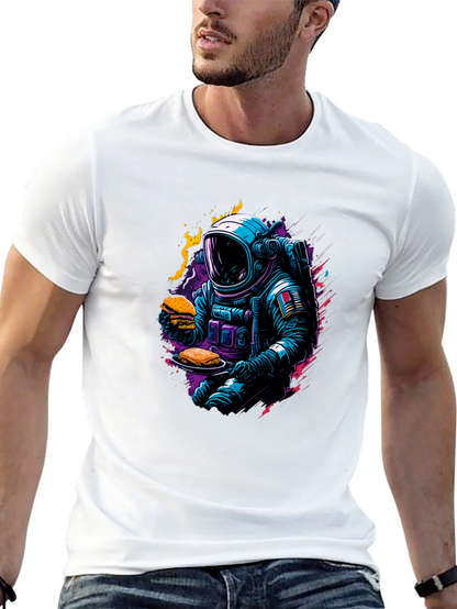 Camiseta Negra Astronauta Gourmet