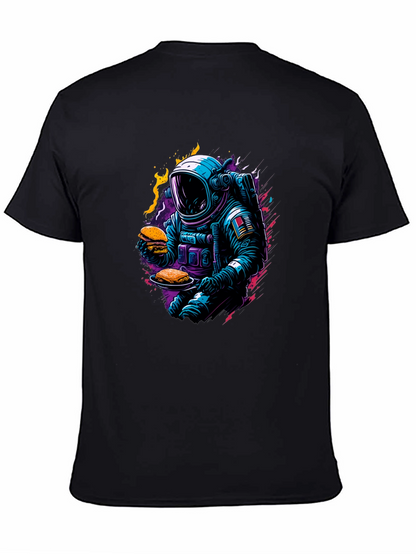 Camiseta Negra Astronauta Gourmet