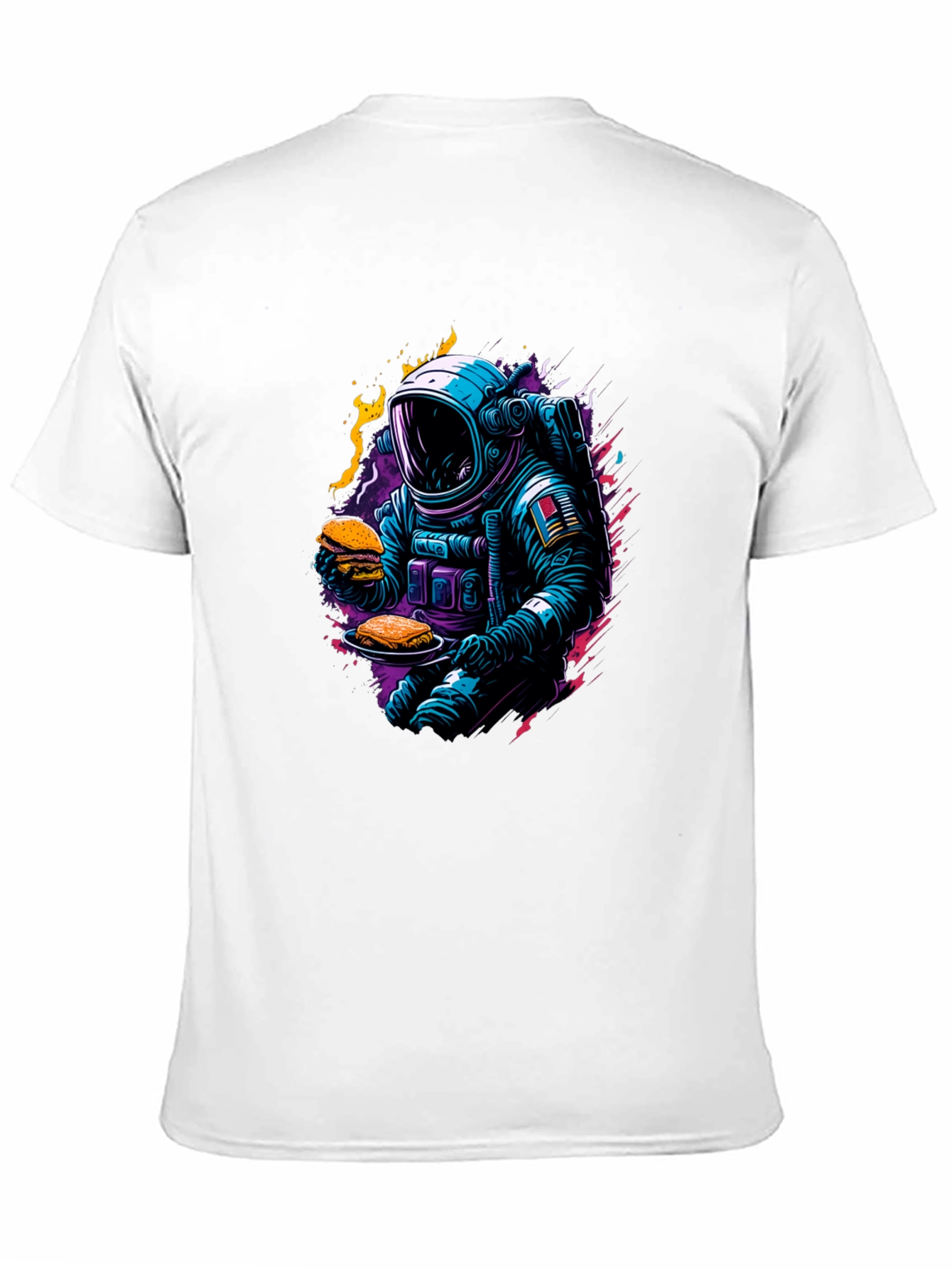 Camiseta Negra Astronauta Gourmet