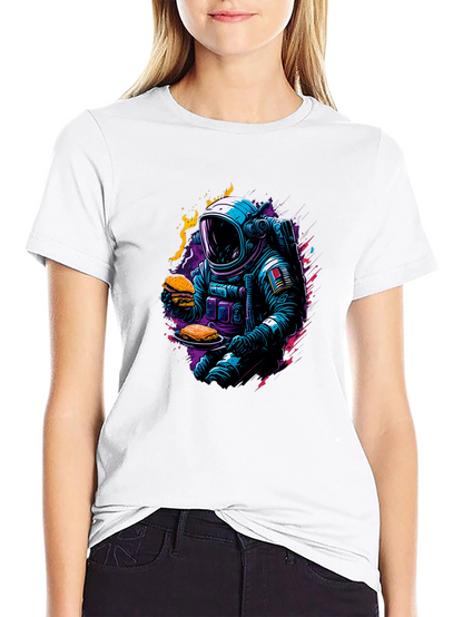 Camiseta Negra Astronauta Gourmet