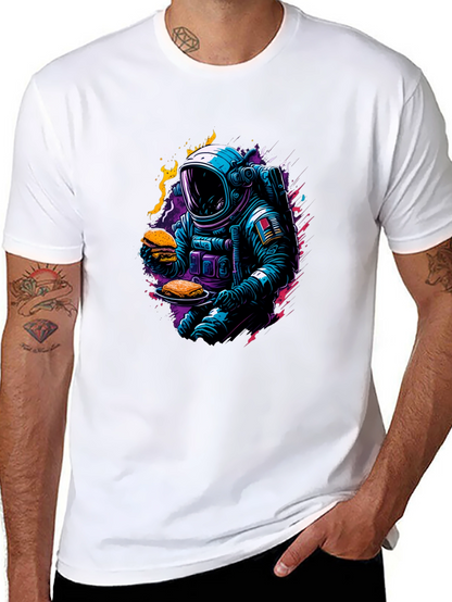 Camiseta Negra Astronauta Gourmet