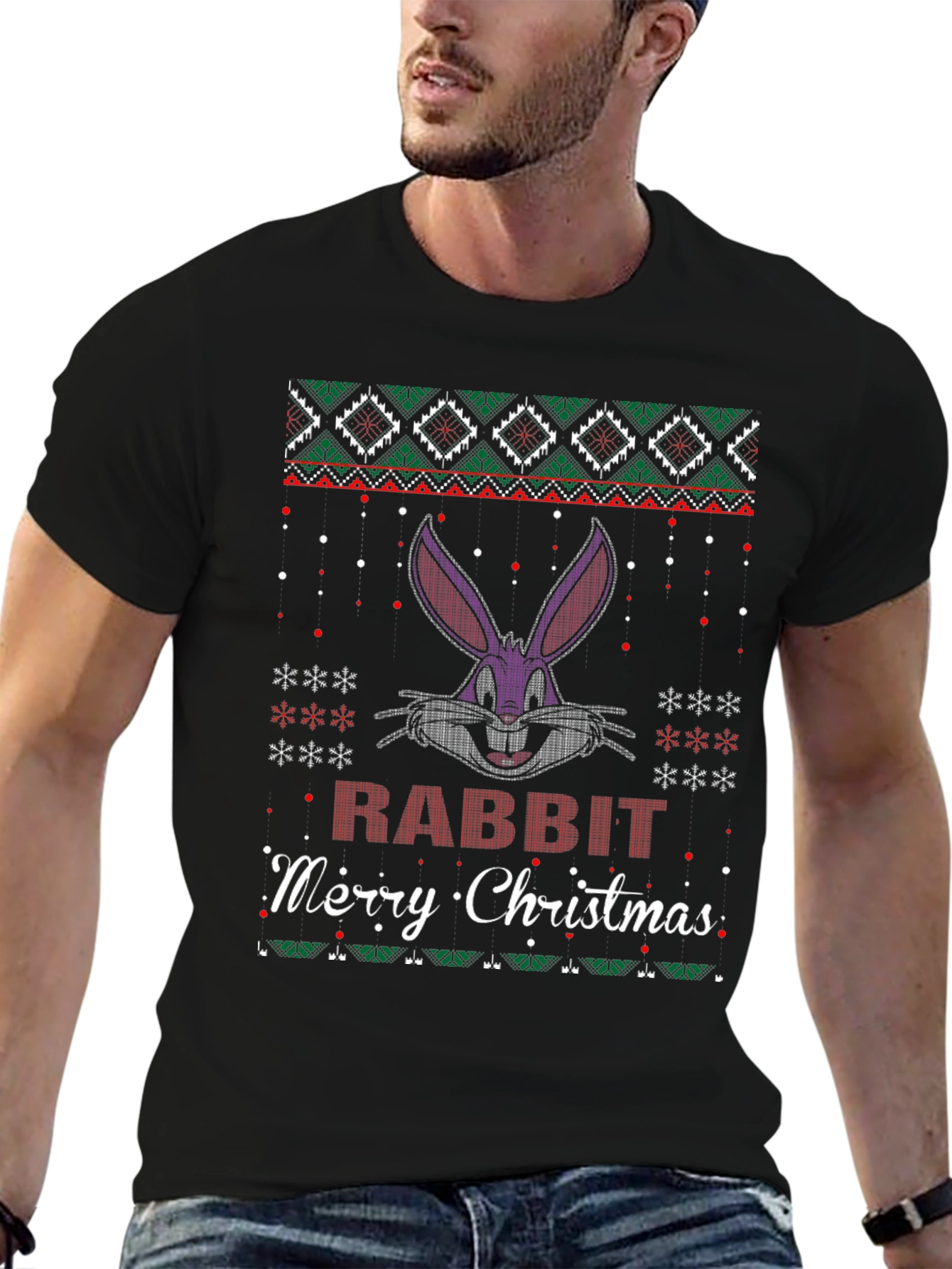 Camiseta Navideña Bugs Bunny - Feliz Navidad