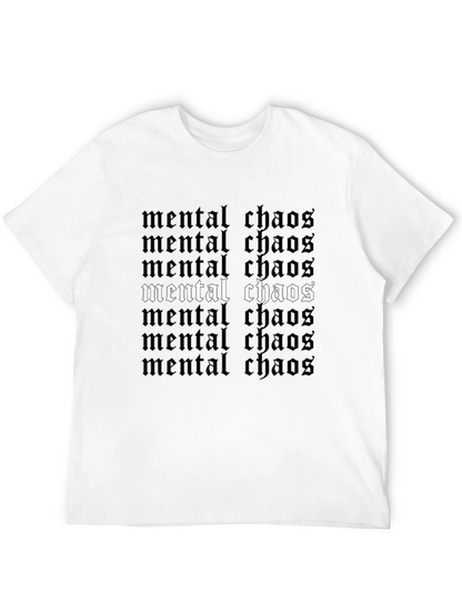 Camiseta Negra Mental Chaos Estampada
