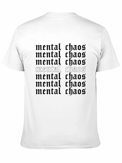 Camiseta Negra Mental Chaos Estampada