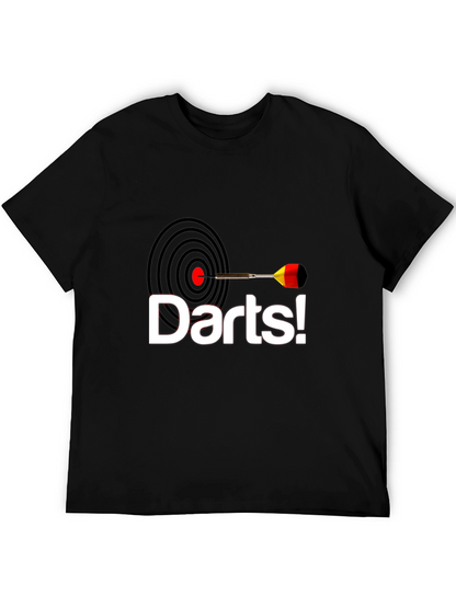 Camiseta Negra con Diseño de Dardos
