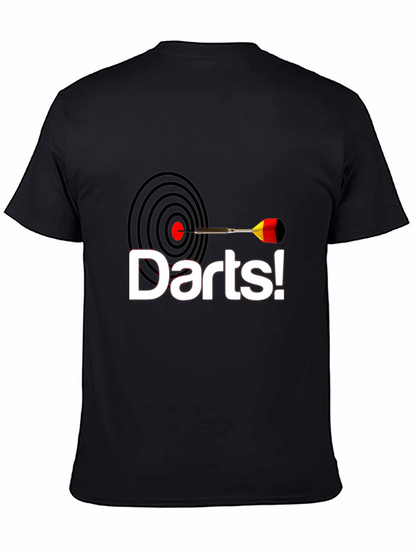 Camiseta Negra con Diseño de Dardos