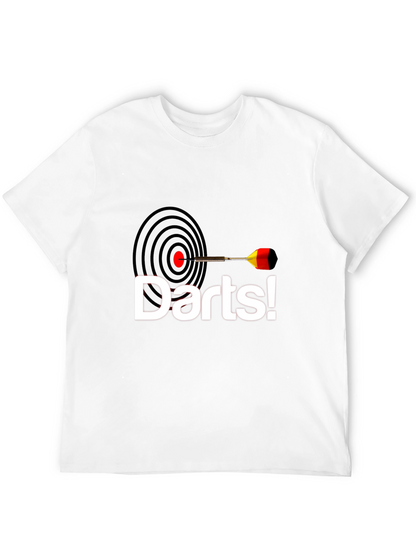 Camiseta Negra con Diseño de Dardos