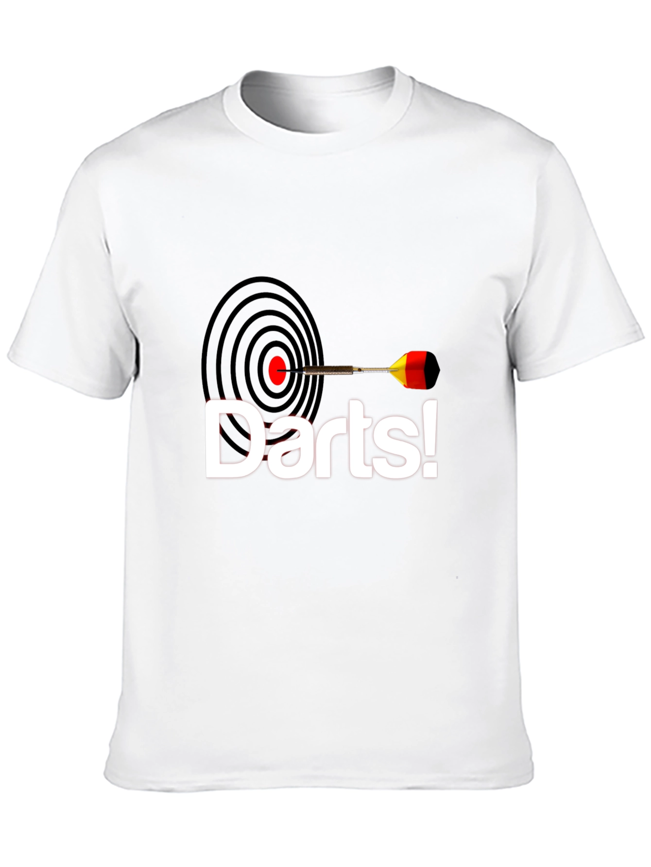 Camiseta Negra con Diseño de Dardos