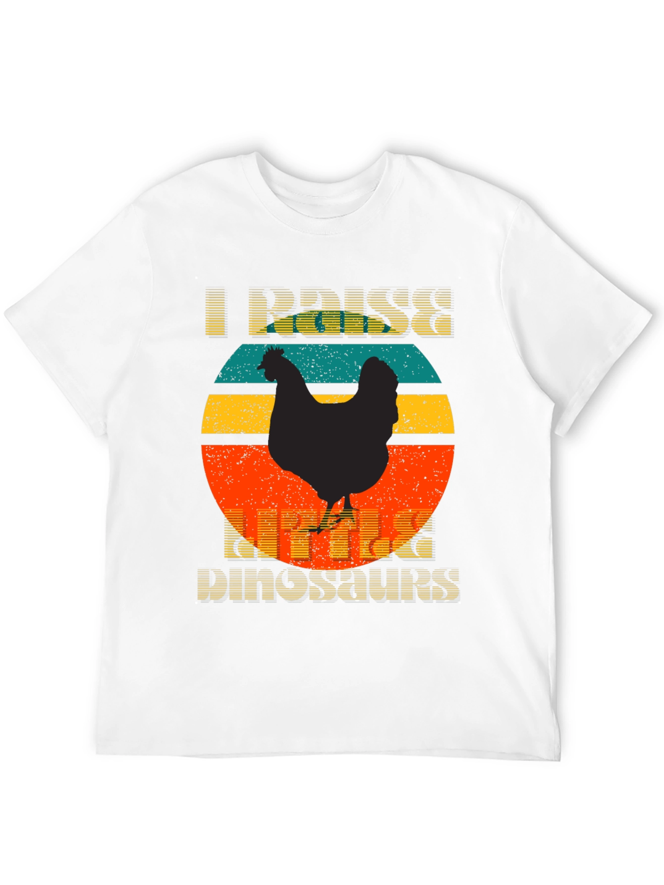 Camiseta I Raise Little Dinosaurs Diseño Retro