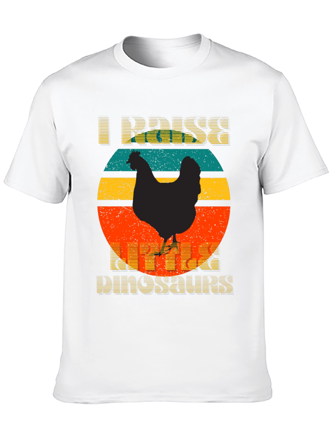 Camiseta I Raise Little Dinosaurs Diseño Retro