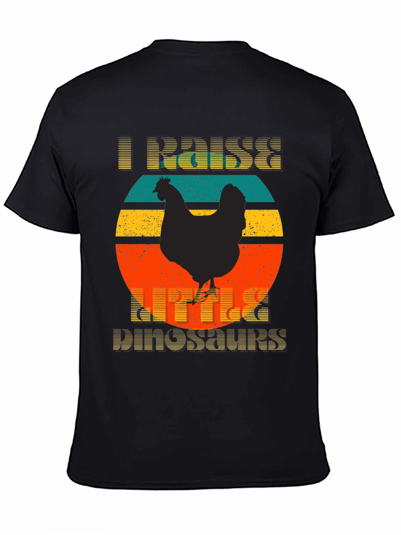 Camiseta I Raise Little Dinosaurs Diseño Retro