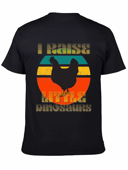 Camiseta I Raise Little Dinosaurs Diseño Retro