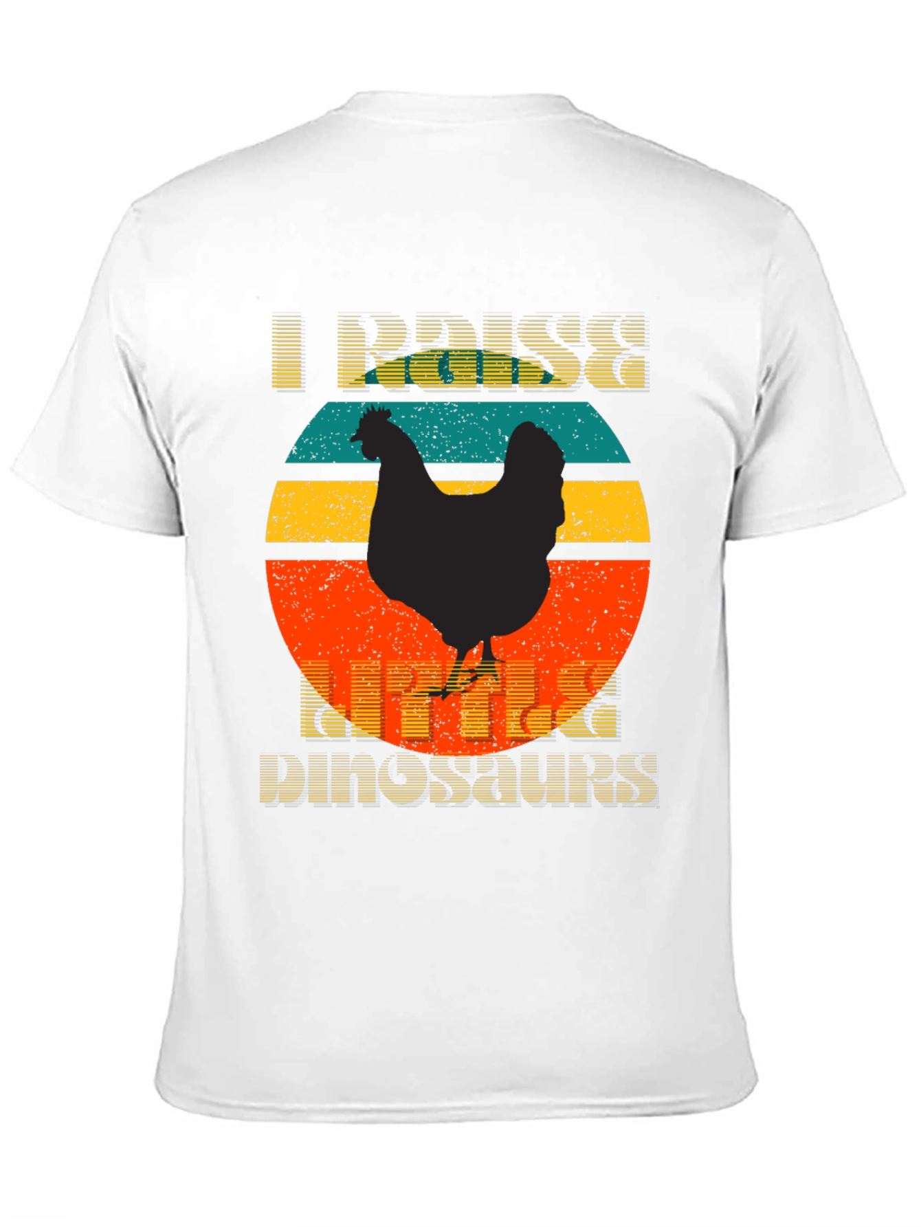Camiseta I Raise Little Dinosaurs Diseño Retro