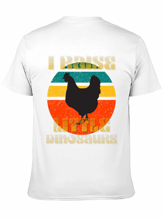 Camiseta I Raise Little Dinosaurs Diseño Retro