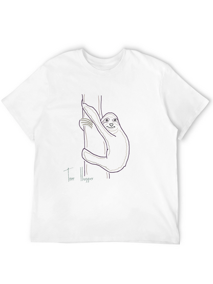 Camiseta Negra Abrazador de Árboles Diseño Único