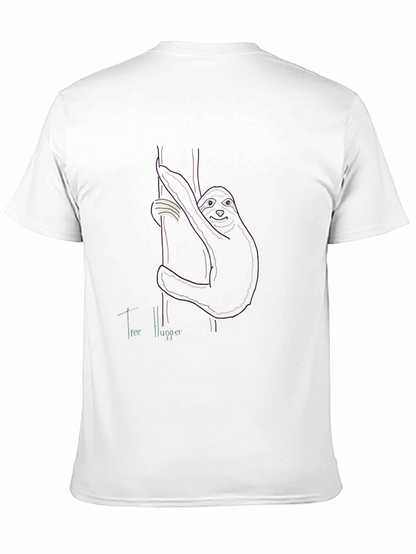Camiseta Negra Abrazador de Árboles Diseño Único