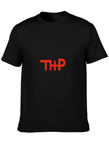 Camiseta Negra con Logo THP Rojo