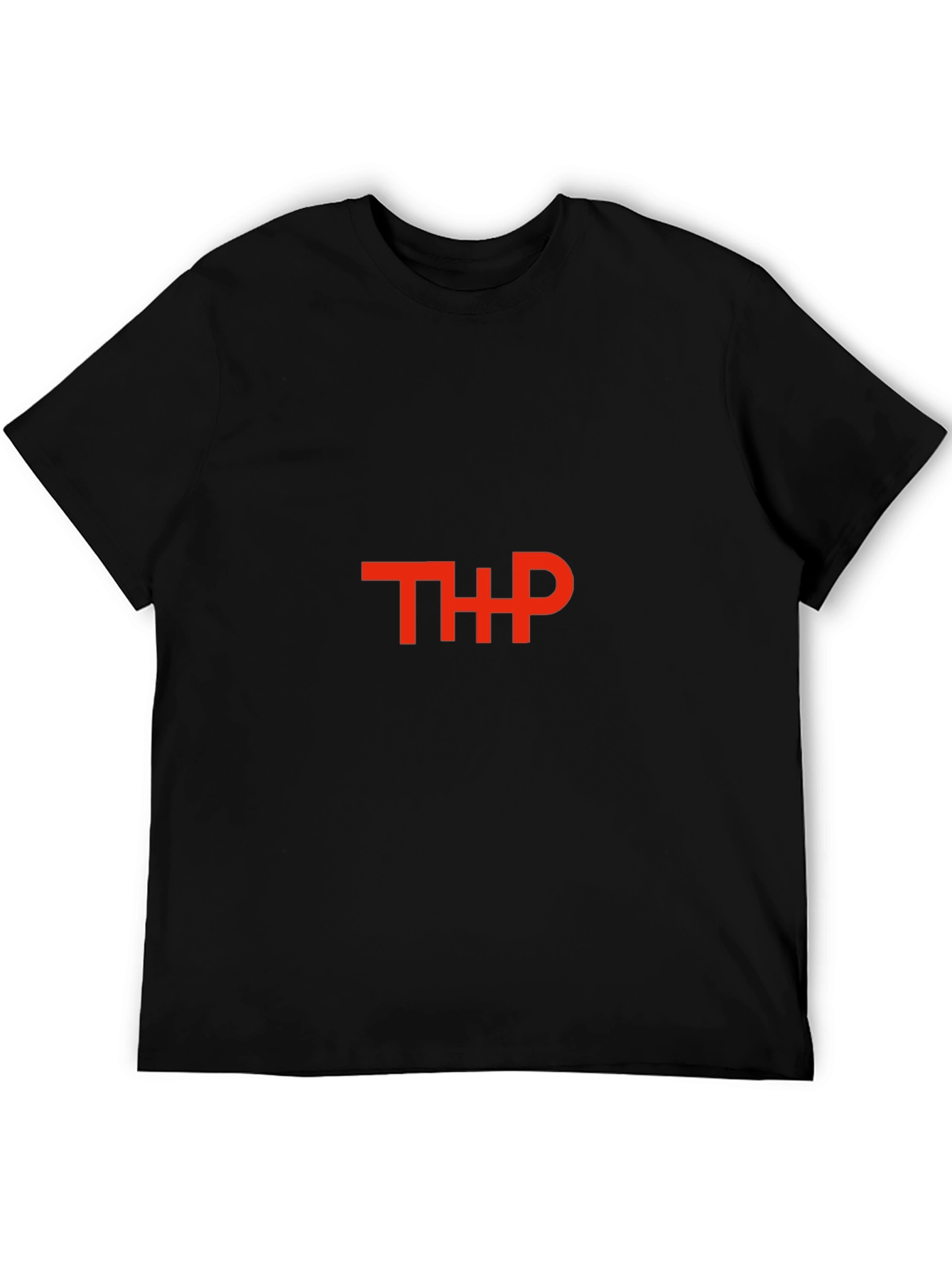 Camiseta Negra con Logo THP Rojo