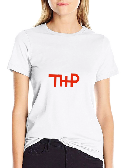 Camiseta Negra con Logo THP Rojo