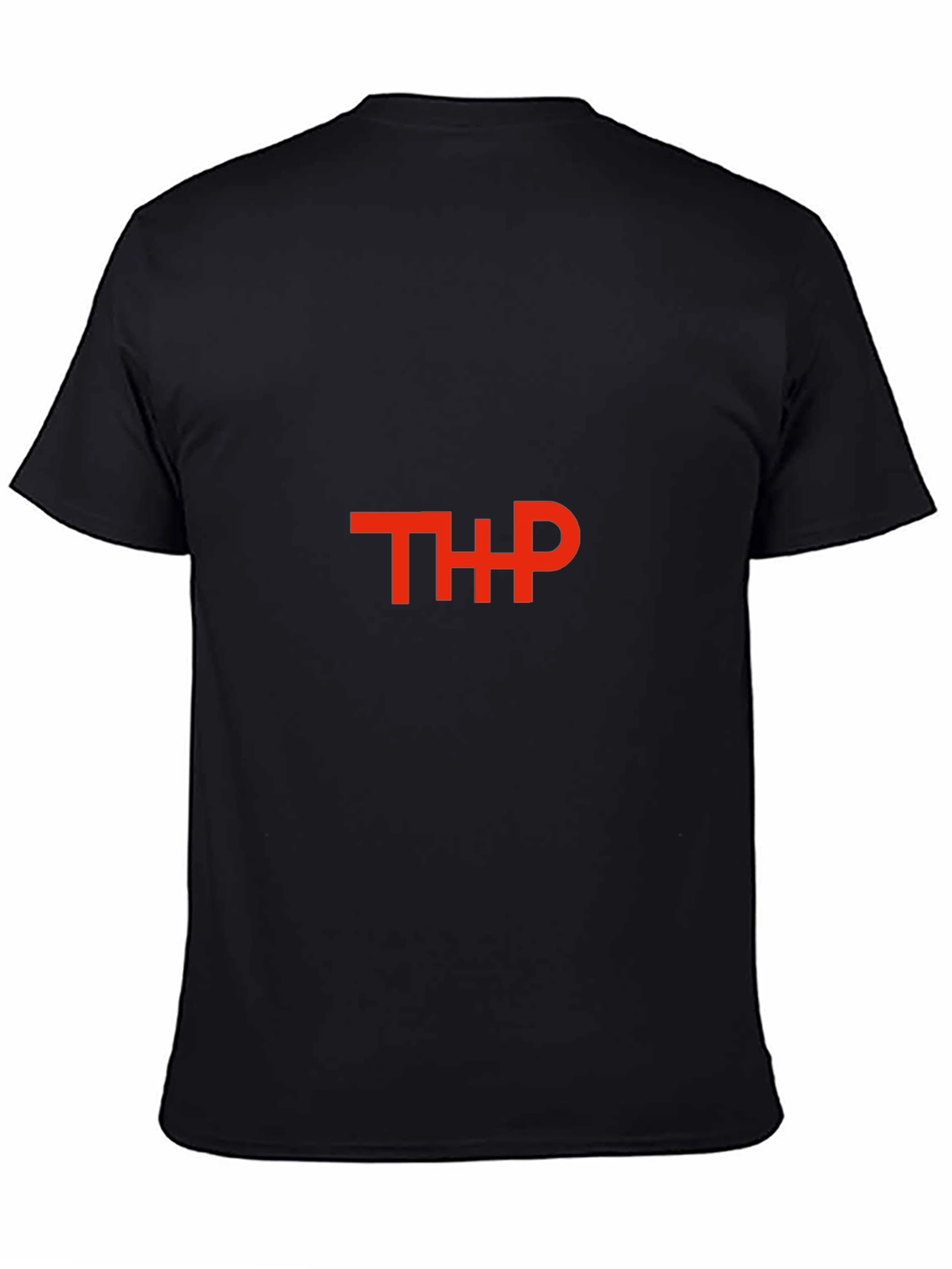 Camiseta Negra con Logo THP Rojo