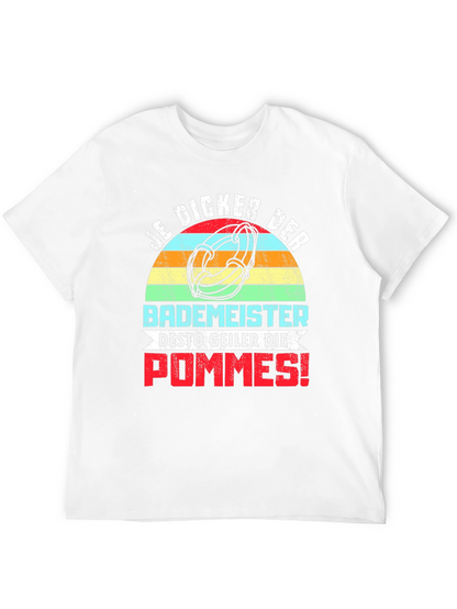 Camiseta Negra Divertida Je Dicker Der Bademeister