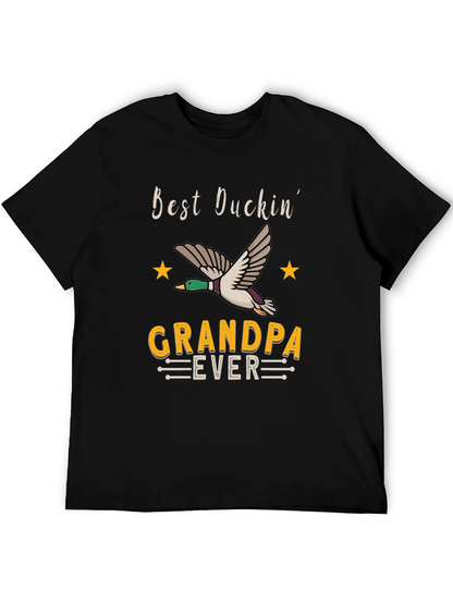 Camiseta Negra Best Duckin Grandpa Ever